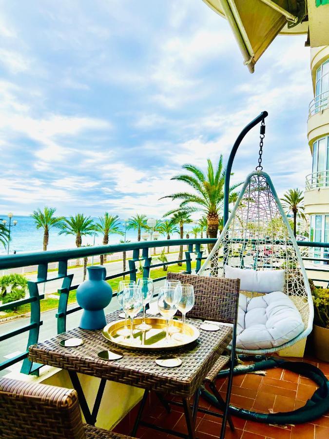 Endless Stunning Mediterranean Sea Views Promenade Des Anglais Nice Exteriör bild